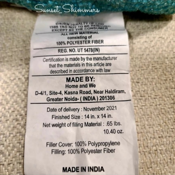 14" Sparkly BEADED Easter BUNNY RABBIT Floral Throw PILLOW Pink TURQUOISE - Picture 10 of 11